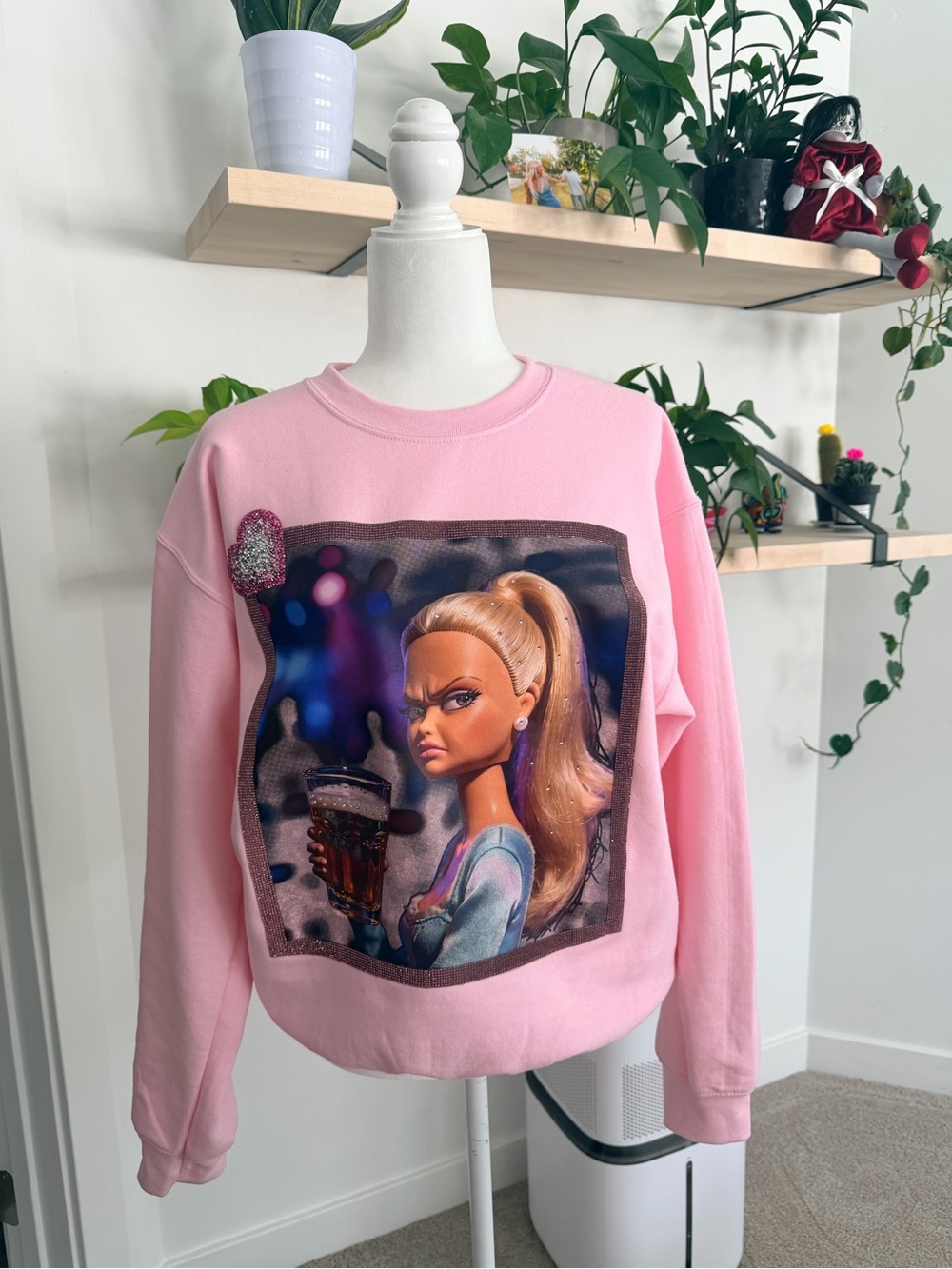 Crewneck Sweatshirt Barbie “the look”